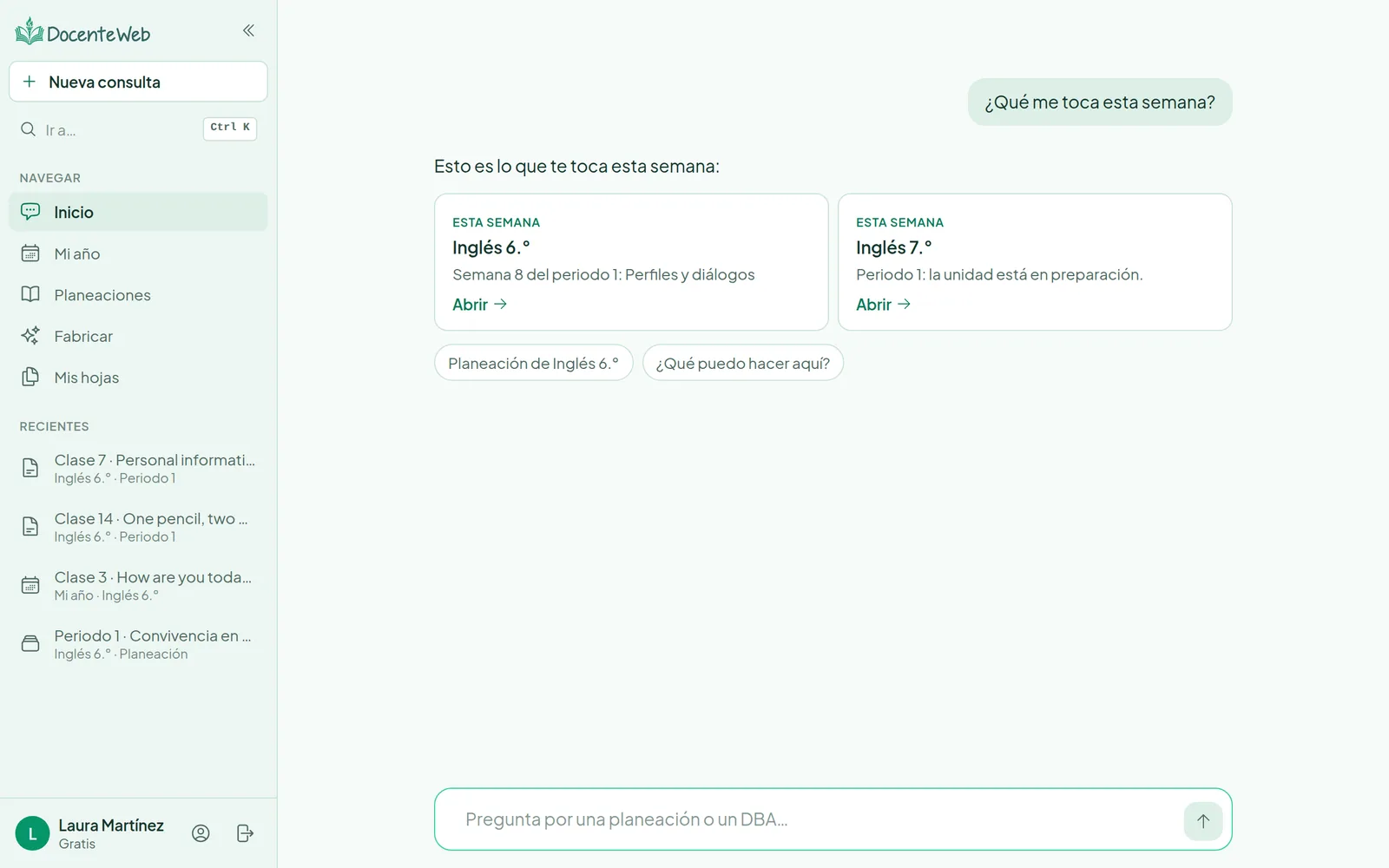 La guía en DocenteWeb